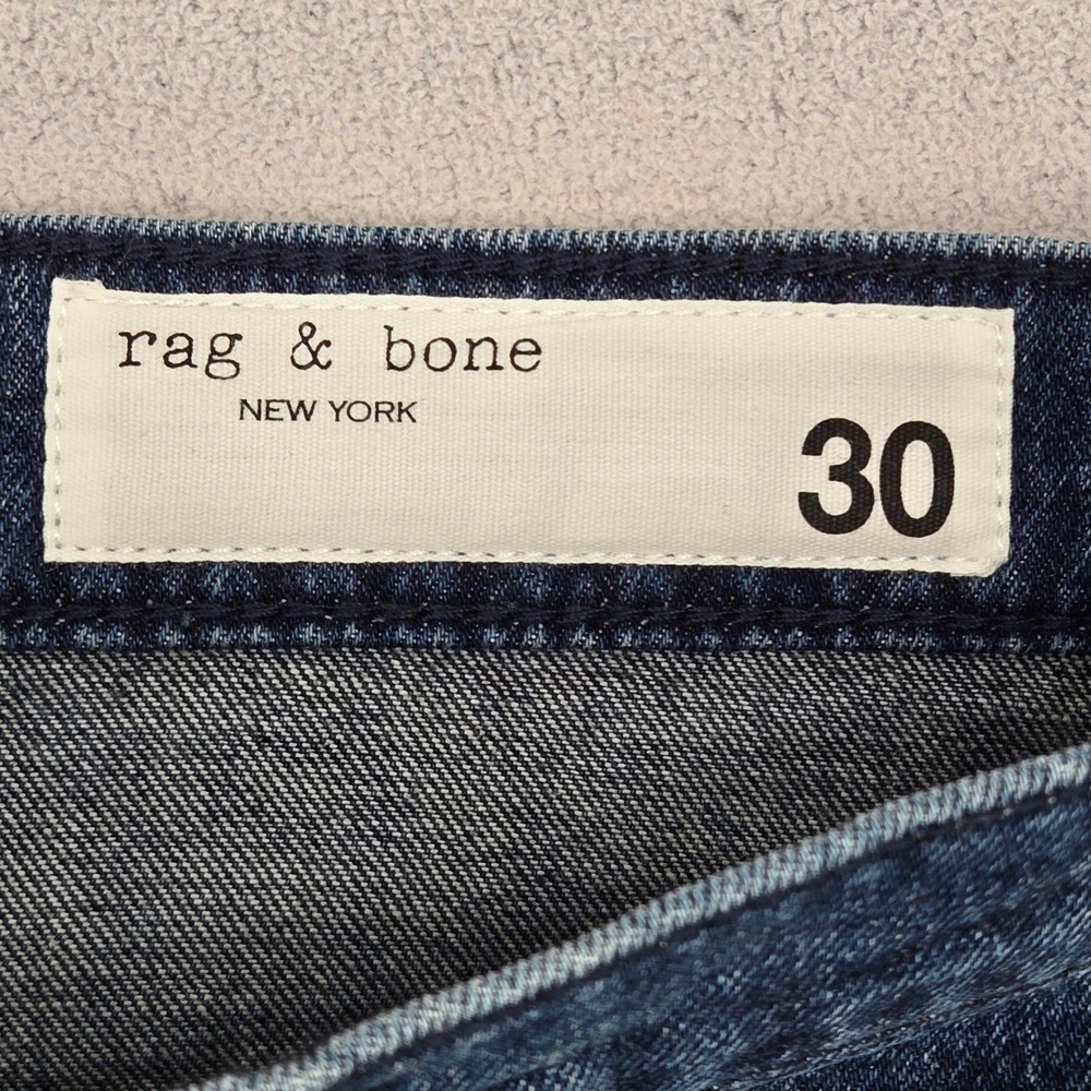 rag & bone Blue Denim Maxi Skirt with Front Slit - Picture 4 of 13
